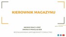 KIEROWNIK MAGAZYNU