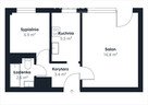 2-pokojowe mieszkanie z balkonem, Kormoran - 10