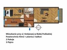 Mieszkanie 43m2 - 2 pokoje przy ul. Kolejowej w BP - 10