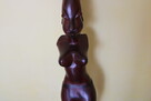Rzeźba - AFRYKAŃSKA DAMA - DREWNO 74 cm. - 6