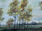 Pejzaż Jesienny Klimatyczny Landscape Obraz Olejny 30/40 - 4