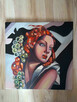 Tamara Łempicka - obraz olejny - kobieta z winogronami - 5