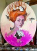 Baba Jaga obraz na owalnym płótnie - wyjątkowy portret - 2
