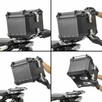 Aluminiowy Kufer motocyklowy centralny 55L NOWY + PŁYTA - 6