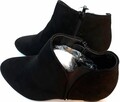 39 Botki damskie czarne na klocku 6cm stopa 25cm - 3