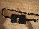 NOWA Torebka damska na pasek czarna, elegancka, z frędzlami - 2