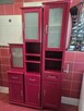 Komplet szafek łazienkowych kolor burgund, bordo - 4