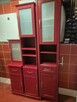 Komplet szafek łazienkowych kolor burgund, bordo - 3