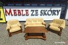 Aneta II - komplet wypoczynkowy 311 skóra naturalna, dąb - 7