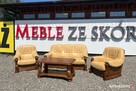 Aneta II - komplet wypoczynkowy 311 skóra naturalna, dąb - 11