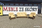 Aneta II - komplet wypoczynkowy 311 skóra naturalna, dąb - 10