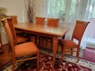Stół rozkładany 6 krzeseł tapicerowanych zestaw - 1
