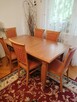 Stół rozkładany 6 krzeseł tapicerowanych zestaw - 4
