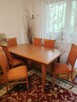 Stół rozkładany 6 krzeseł tapicerowanych zestaw - 3
