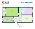 Mieszkanie, nowa kuchnia 60,97m2 Rosochy 3 pokoje - 16