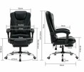 Ergonomiczny fotel biurowy z podnóżkiem i wsparciem lędźwiow - 3