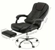 Ergonomiczny fotel biurowy z podnóżkiem i wsparciem lędźwiow - 2