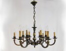 ~* Żyrandol Lampa 12 punktów * Mosiądz *~ - 3