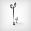 ogrodowa parkowa latarnia żeliwna 2xlampion H-3000mm - 3