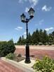 ogrodowa parkowa latarnia żeliwna 2xlampion H-3000mm - 4