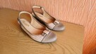 Buty białe, kawa z mlekiem, beżowe - 2
