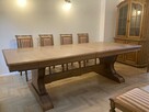 SWARZEDZKI ponadczasowy debowy stol z krzeszlami na 12-16 os - 2