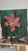 Różowa Lilia – obraz akrylowy 20x20cm - 3
