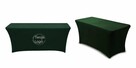 Elastyczny pokrowiec na stół cateringowy butelkowa zieleń - 3