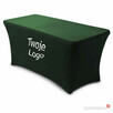 Elastyczny pokrowiec na stół cateringowy butelkowa zieleń - 2