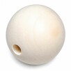 Korale kulki z drewna jaworowego FI 25 mm – koraliki do ręko - 2