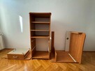Biurko komputerowe z dostawką, szufladą i szafką + półka zaw - 5