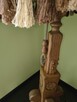 Piękna, podłogowa, dębowa lampa, 170 cm - 3