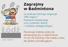 # Zagrajmy razem w badmintona - Łódź