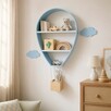 Drewniana półka ścienna Balon 90 cm do pokoju dziecka – 5 ko