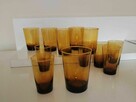Zestaw szklanek, cukiernica, podstawki prl 34 szt - 5