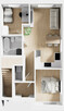 Apartament na parterze 55,45 m2 z ogrodem. - 16