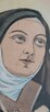 ŚWIĘTA Teresa Ręcznie podkolorowywana grafika sakralna vinta - 5