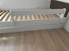 łóżko dziecięce 180x90 stelaż, szuflada, boki, pościel - 6