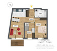 Apartamnet 3 pokojowy o pow 55,45m2 w nowej inwestycji na Krzyki Huby - 2
