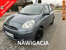 Nissan Micra Benzyna, klimatyzacja mrozi, dotykowa nawigacja, opony wielosezonowe - 1