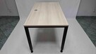 Biurko proste Balma 140x80 orzech rockford czarna rama - 2