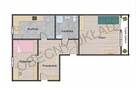 Leżajsk, ul. Kopernika |2 pokoje | 44 m² | Balkon typu loggi - 14