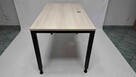 Biurko proste Balma 140x80 orzech rockford czarna rama - 4