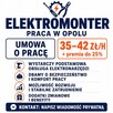 ELEKTROMONTER – OPOLE | BEZ DOŚWIADCZENIA