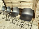 4 x hoker Lapalma Miunn czarny wysokie krzesło barowe - 4