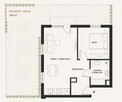 Mieszkanie 2 pokoje 47 m² + prywatny ogród 143 m²