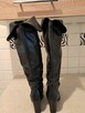 Buty damskie – włoskie skórzane kozaki czarne „Vera Gamma\ - 3