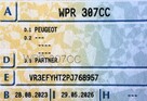 Peugeot Partner Długi 3-os. FV23% Kamera Navi 8" Parktronic Tempomat - 7