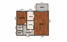 54,9m2/2 pokoje/duży balkon z widokiem na Park - 14