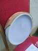 Lampa LED Plafon Biała okrągła Drewniana sufitowa na sufit - 2